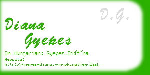 diana gyepes business card